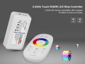 SET za RGBW LED trak RF 2,4G DC12/24V 72W 6A/kanal daljinski upravljalnik + kontroler - slika 4