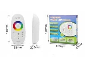 SET za RGBW LED trak RF 2,4G DC12/24V 72W 6A/kanal daljinski upravljalnik + kontroler - slika 5