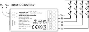 Kontroler Mi-light za RGBW LED trak RF2.4G DC12-24V 6A/kanal FUT038S - slika 8