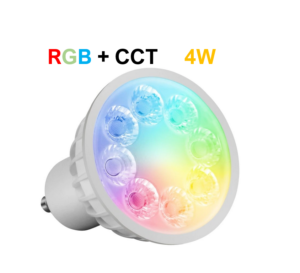 LED sijalka GU10 Mi-light 4W 280lm 25° SMART RGB+CCT FUT103 - slika 1