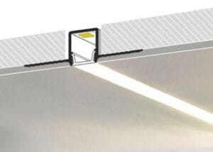 ALU profil VGRADNI 2m za LED trak ZA v mavčno ploščo - OZEK - slika 6