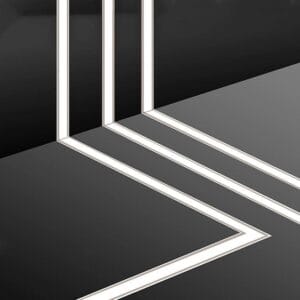 ALU profil VGRADNI 2m za več LED trakov 35x50 - komplet - slika 15