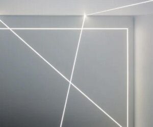 ALU profil VGRADNI 2m za LED trak ZA v mavčno ploščo - OZEK - slika 9