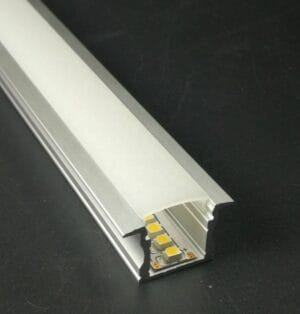 ALU profil VGRADNI 2m za dvojni LED trak 20x30 - komplet - slika 6