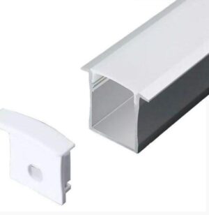 ALU profil VGRADNI 2m za dvojni LED trak 20x30 - komplet - slika 18