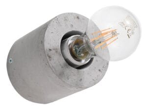Stenska svetilka 1xE27 za LED IP20 SALGADO beton - slika 3