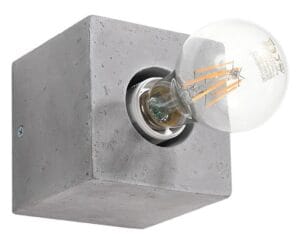 Stenska svetilka 1xE27 za LED IP20 ARIZ beton - slika 3