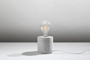 Namizna svetilka 1xE27 za LED IP20 SALGADO beton - slika 3