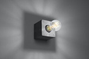 Stenska svetilka 1xE27 za LED IP20 ARIZ beton - slika 4