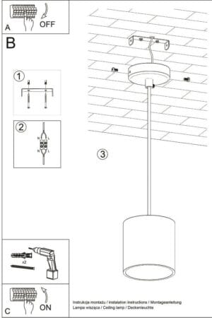 Viseča svetilka 1xGU10 za LED IP20 ORBIS 1 - slika 18