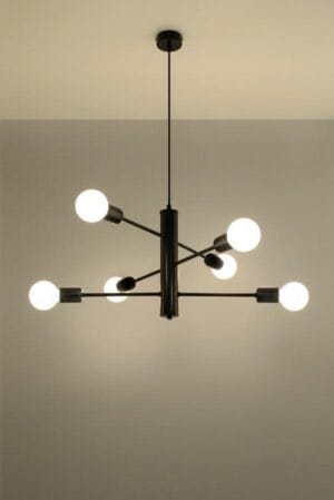 Viseča svetilka 6xE27 za LED IP20 DUOMO 6 - slika 4