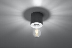 Stropna svetilka 1xE27 za LED IP20 SALGADO beton - slika 4