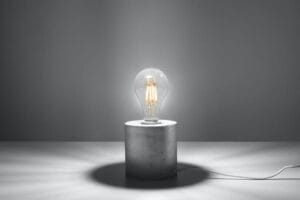Namizna svetilka 1xE27 za LED IP20 SALGADO beton - slika 4