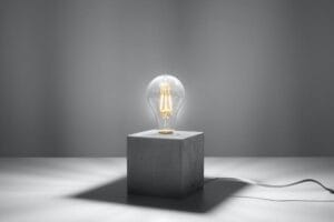 Namizna svetilka 1xE27 za LED IP20 ARIZ beton - slika 3