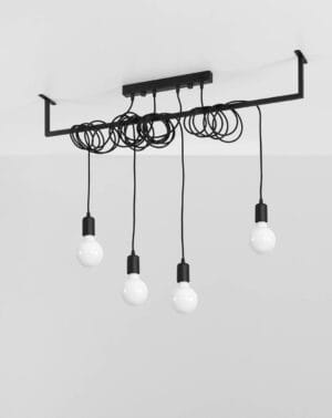 Viseča svetilka 4xE27 za LED IP20 SALAMANCA 4 - slika 4