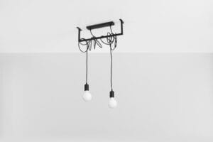 Viseča svetilka 2xE27 za LED IP20 SALAMANCA 2 - slika 3
