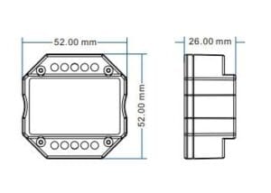 LED zatemnilnik-dimmer za v dozo V1-H 12-48VDC IP20 - slika 4