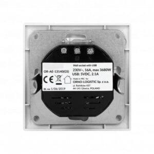 Vtičnica z 2xUSB vgradna - slika 5