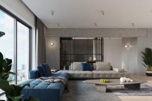 Stropna svetilka 1xE27 za LED IP20 SALGADO beton - slika 6