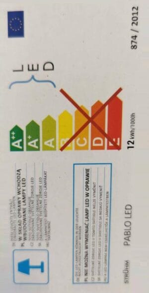 LED plafonjera 12W 4500k 800lm IP54 PABLO LED c - slika 5