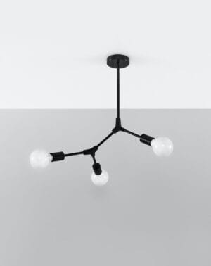 Stropna svetilka 3xE27 za LED IP20 PLATO 3 - slika 3