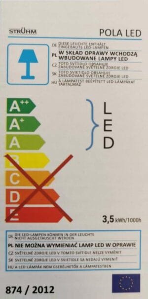 LED stenska 3,5W svetilka 4000k 245lm IP20 POLA - slika 5