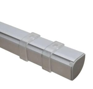 ALU profil KOTNI 2m za dvojni LED trak 23,5x23,5 - komplet - slika 8