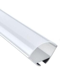 ALU profil KOTNI 2m za dvojni LED trak 23,5x23,5 - komplet - slika 5