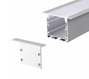 ALU profil VGRADNI 2m za več LED trakov 35x50 - komplet - slika 3