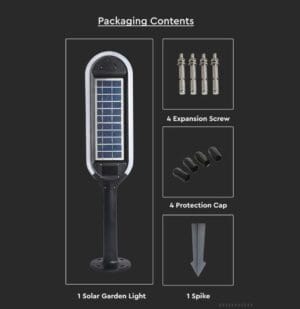 LED solarna svetilka 5W 400lm IP65 360° - slika 10