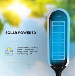 LED solarna svetilka 5W 400lm IP65 360° - slika 4