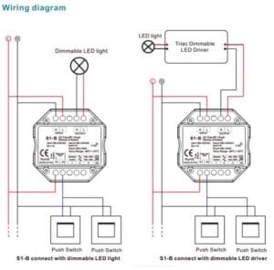 LED zatemnilnik-dimmer za v dozo V1-B 100-240VAC IP20 - slika 5