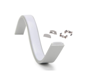 ALU profil NADGRADNI gibljiv 2m za LED trak ozek 17,6x4mm - komplet