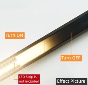 ALU profil KOTNI ČRN 2m LED trak 15,8x15,8 - komplet - slika 13