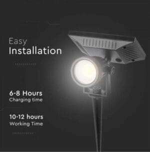 LED solarna vrtna svetilka 2W 40lm IP65 - slika 5