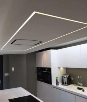 ALU profil VGRADNI 2m za dvojni LED trak 20x30 - komplet - slika 17