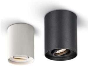 Stropna svetilka 1xGU10 za LED IP20 gibljivo ohišje okrogla - slika 11