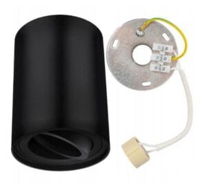 Stropna svetilka 1xGU10 za LED 80x84mm IP20 gibljivo ohišje okrogla - slika 8