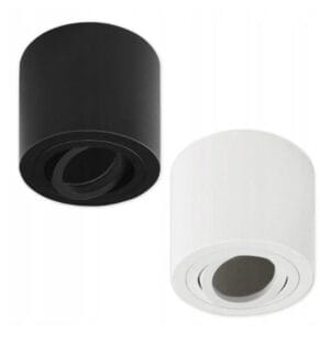 Stropna svetilka 1xGU10 za LED 80x84mm IP20 gibljivo ohišje okrogla - slika 5