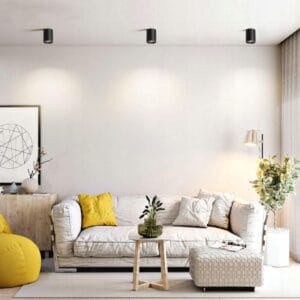 Stropna svetilka 1xGU10 za LED 80x84mm IP20 gibljivo ohišje okrogla - slika 13