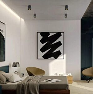 Stropna svetilka 1xGU10 za LED 80x84mm IP20 gibljivo ohišje okrogla - slika 14