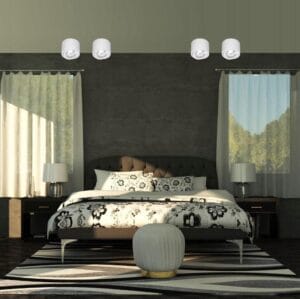 Stropna svetilka 1xGU10 za LED IP20 gibljivo ohišje okrogla - slika 18