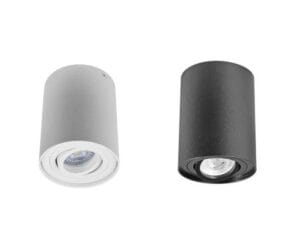 Stropna svetilka 1xGU10 za LED IP20 gibljivo ohišje okrogla - slika 9