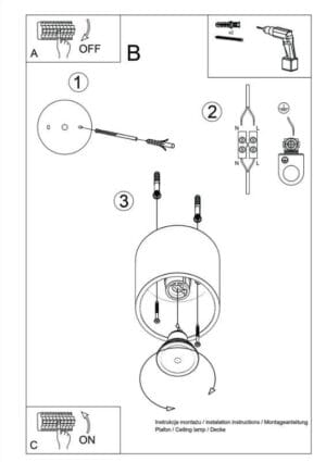 Stropna svetilka 1xGU10 za LED 80x84mm IP20 gibljivo ohišje okrogla - slika 19