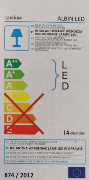 LED svetilka 14W 4500k 1120lm IP55 ALBIN - slika 3