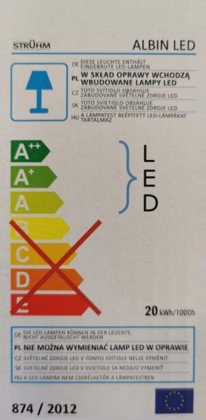 LED svetilka 20W 4500k 1500lm IP55 ALBIN - slika 3