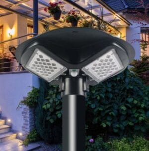 LED solarna vrtna svetilka 10000lm 5000k  IP65 s senzorjem - slika 13