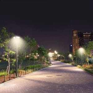 LED solarna vrtna svetilka 10W 6500k 1500lm IP65 s senzorjem - slika 12