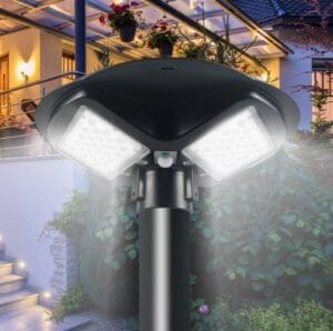 LED solarna vrtna svetilka 10000lm 5000k  IP65 s senzorjem - slika 14