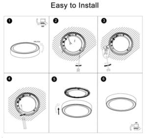 LED plafonjera 18W 3CCT 1300lm IP65 P25822 - slika 11